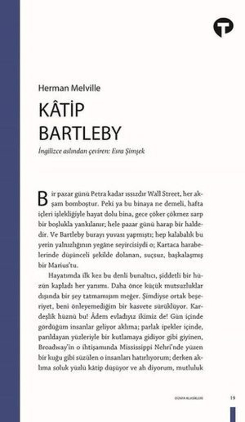Katip Bartleby - E-Kitap