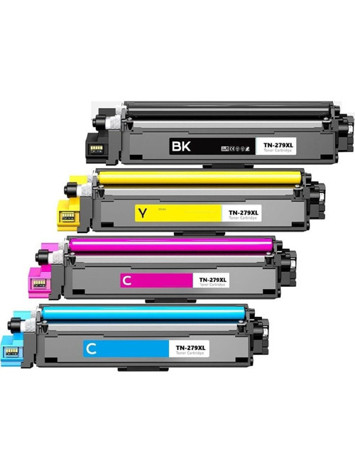 4 Renk Brother TN279XL CMYK Muadil Toner Seti MFC3768 HL L3228 3288 DCP3528 dcp 3568