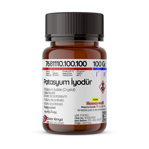 Potasyum İyodür (Potassium Iodide, CAS 7681-11-0) - 100 Gram