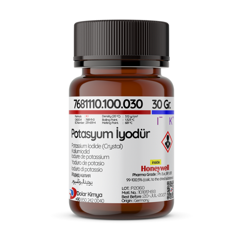 Potasyum İyodür (Potassium Iodide, CAS 7681-11-0) - 30 Gram