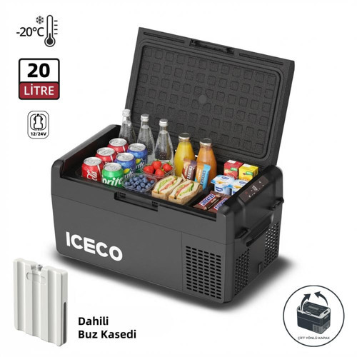 MCD20B 12/24Volt 20 Litre Kompresörlü Oto Buzdolabı/Dondurucu + Buz Kaseti