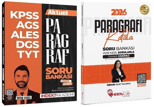 Hoca Kafası + İndeks 2026 KPSS TYT ALES DGS Paragrafı Kafala Soru Bankası 2 li Set - Öznur Saat Yıldırım, Berk Ekici Hoc