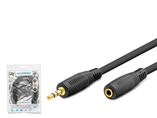HDX1020 3.5 mm AUX Uzatma Kablosu 5 m - Siyah