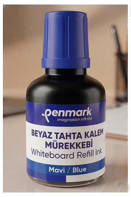 Beyaz Yazı Tahta Kalemi Mürekkebi 30 ml 1 Adet Penmark Tahta Kalemi Mürekkepi Kolay Silinebilir Doldurulabilir Canlı Renk
