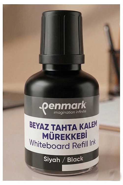 Beyaz Yazı Tahta Kalemi Mürekkebi 30 ml 1 Adet Penmark Tahta Kalemi Mürekkepi Kolay Silinebilir Doldurulabilir Canlı Renk