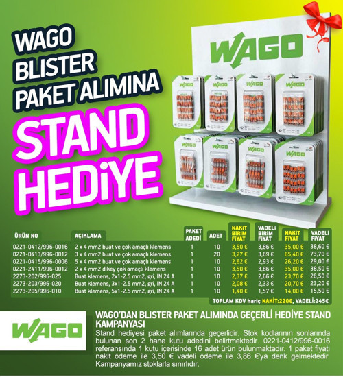 BLİSTER STAND-KLEMENS-BAĞLANTI APARATI