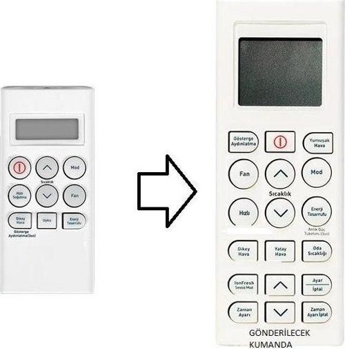 Arçelik Klima Kumandası - Eşdeğer