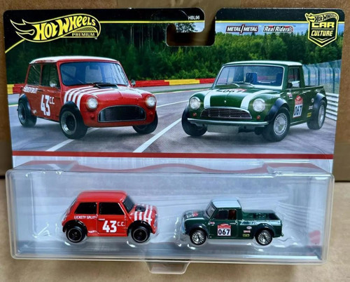 Premium JBK97 Car Culture 2 Pack Morris Mini // '67 Austin Mini Pickup