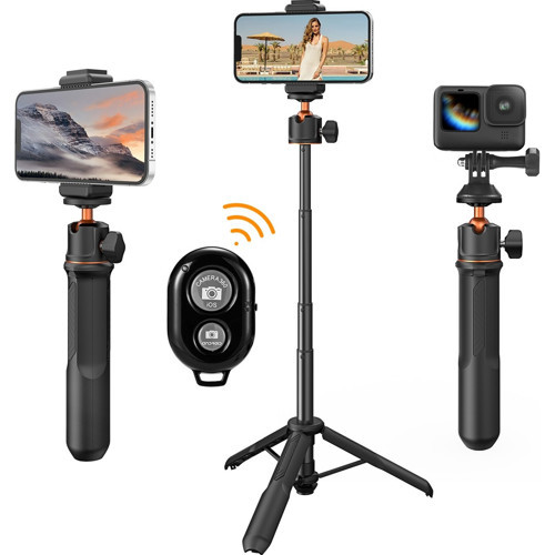 60CM Selfie Çubuğu & Tripod | Aksiyon Kameralar ve Cep Telefonları ile Uyumlu