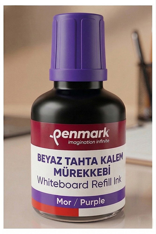 Beyaz Yazı Tahta Kalemi Mürekkebi 30 ml 1 Adet Penmark Tahta Kalemi Mürekkepi Kolay Silinebilir Doldurulabilir Canlı Renk