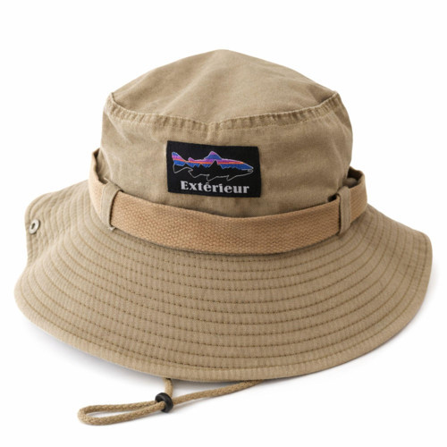 Outdoor Safari Şapka – Erkek Kadın Pamuklu Boonie Şapka, Geniş Siperli, Nefes Alan, Ayarlanabilir İpli (Kamp, Balıkçılık, Yürüyüş, Seyahat)
