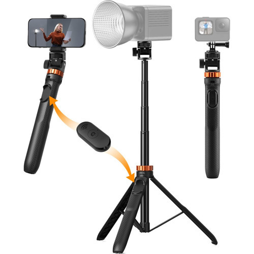 175CM Bluetooth Selfie Çubuğu & Tripod (1/4'' Evrensel Bağlantı Tipi)