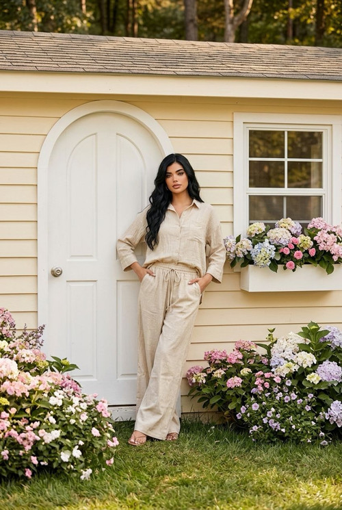 Kadın Trend Gömlek Pantalon Takım