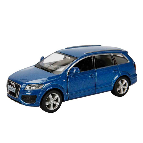 1:32 RMZ City Jeep Serisi Die Cast Çek Bırak Model Araba - Mavi Audi Q7 V12