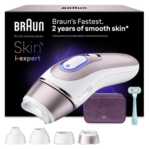 IPL Skin i·expert, Evde Lazerle Tüy Alma, App ile, Çanta, Gillette Venus, 4 Başlık, PL7431