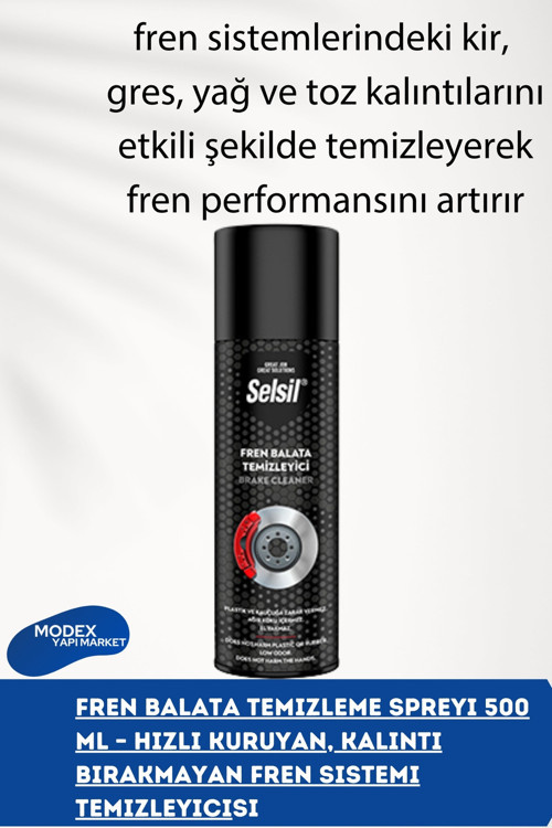 Fren Balata Temizleme Spreyi 500 Ml – Hızlı Kuruyan, Kalıntı Bırakmayan
