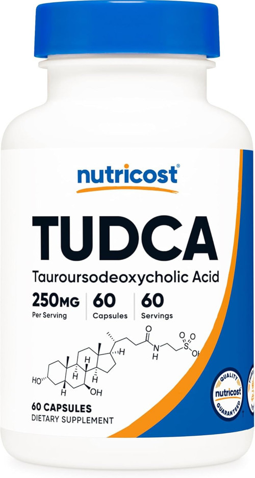 Tudca 250mg, 60 Capsules Tauroursodeoxycholic Acid) Bile salt - Premium Quality