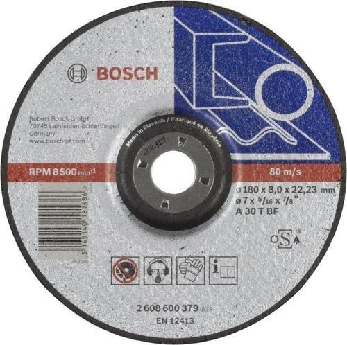 - 180*8,0 mm Expert Serisi Bombeli Metal Taşlama Diski (Taş)
