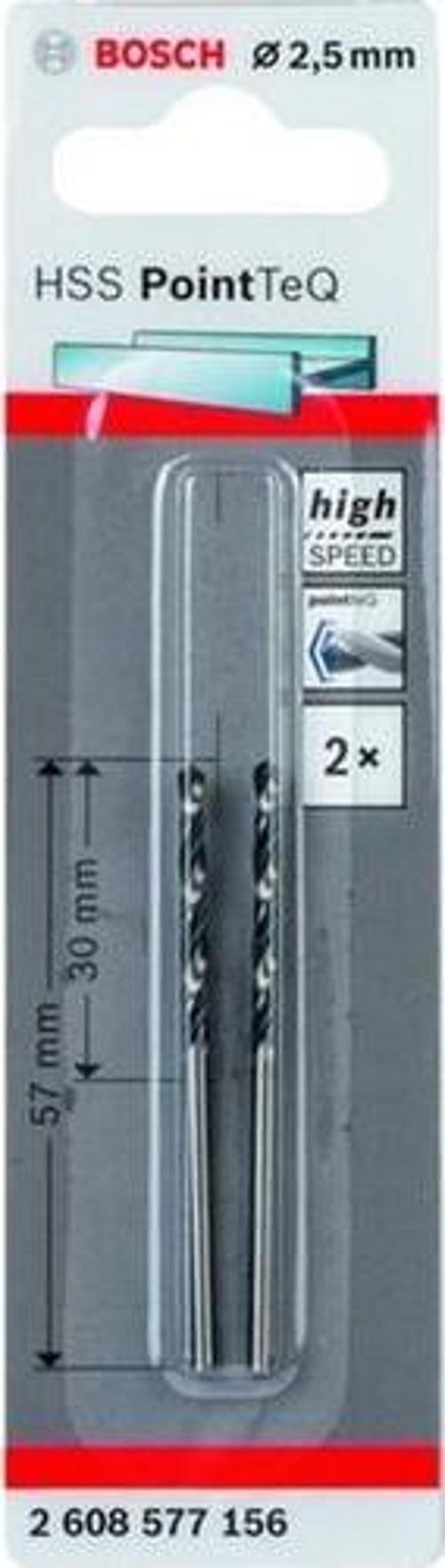 - HSS-PointeQ Metal Matkap Ucu 2,5 mm 2'li