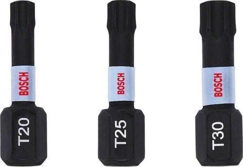 - Impact Control Serisi Vidalama Ucu T*25 mm 3'lü Set (T20/25/30)