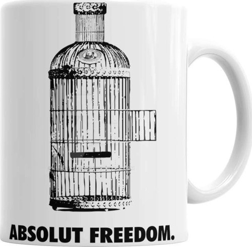 Absol Ut Freedom Kupa Bardak Porselen