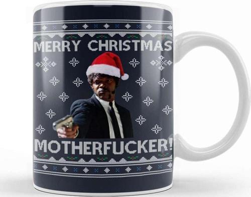 Samuel L Jackson Merry Christmas Motherfucker Pulp Fiction Kupa Bardak Porselen