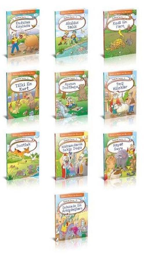 Kelile ve Dimneden Masallar-Gelincik Serisi-10 kitap Takım
