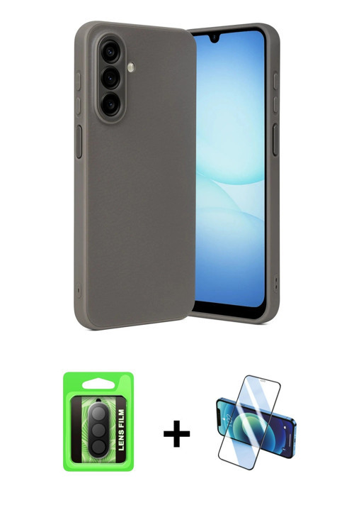 ieg™ Galaxy A17 5G Kılıf Nova Işık - Siyah 3D Antistatik Seramik Nano Ekran Koruyucu + Siyah Raze Me