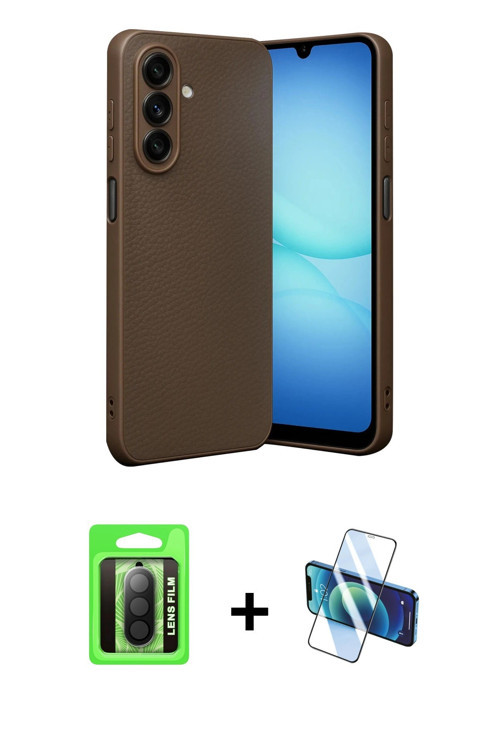 ieg™ Galaxy A17 5G Kılıf Nova Işık - Siyah 3D Antistatik Seramik Nano Ekran Koruyucu + Siyah Raze Me