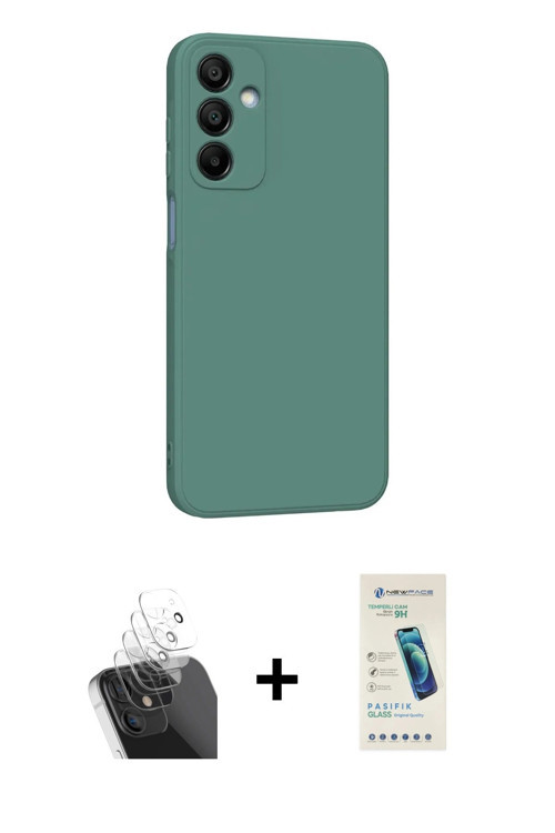 ieg™ Galaxy A25 5G Kılıf Kozmos Yansıma Özel Seri - Şeffaf Pasifik Cam Ekran Koruyucu + Şeffaf Kamer