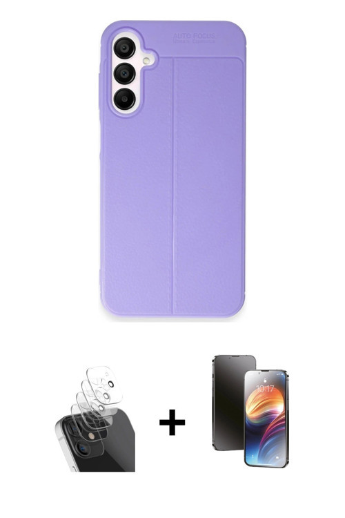 ieg™ Galaxy A35 5G Kılıf Doruk Klasik Özel Seri - Siyah 3D Antistatik Mat Seramik Nano Ekran Koruyuc