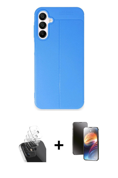 ieg™ Galaxy A35 5G Kılıf Doruk Klasik Özel Seri - Siyah 3D Antistatik Mat Seramik Nano Ekran Koruyuc