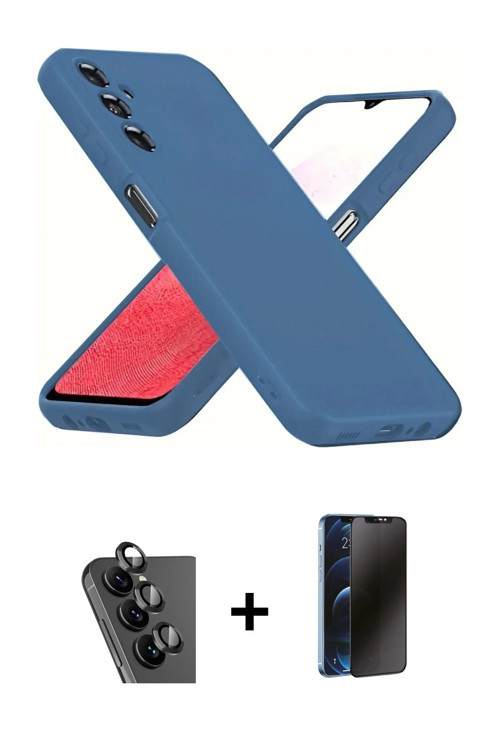 ieg™ Galaxy A34 5G Kılıf Kozmos Yansıma Özel Seri - Siyah 3D Antistatik Hayalet Cam Ekran Koruyucu +