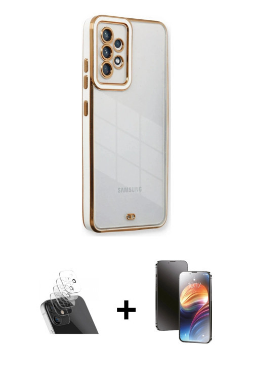 ieg™ Galaxy A73 5G Kılıf Çekirdek Klasik Serisi - Siyah 3D Antistatik Mat Seramik Nano Ekran Koruyuc