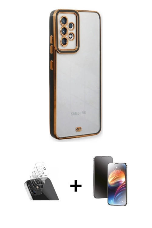 ieg™ Galaxy A73 5G Kılıf Çekirdek Klasik Serisi - Siyah 3D Antistatik Mat Seramik Nano Ekran Koruyuc