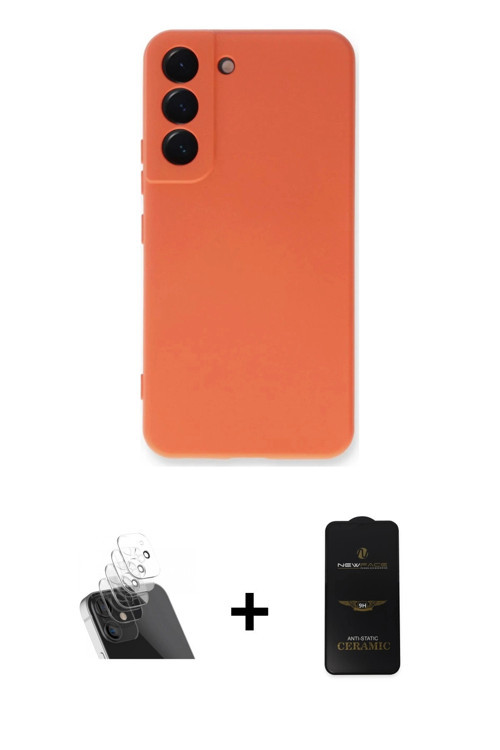 ieg™ Galaxy S23 Plus Kılıf Ahenk Serisi - Siyah 6D Antistatik Mat Seramik Hayalet Nano Ekran Koruyuc