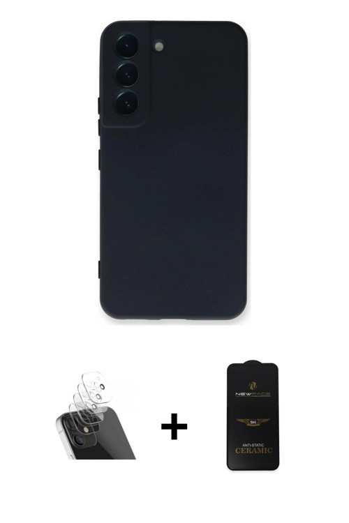 ieg™ Galaxy S23 Plus Kılıf Ahenk Serisi - Siyah 6D Antistatik Mat Seramik Hayalet Nano Ekran Koruyuc