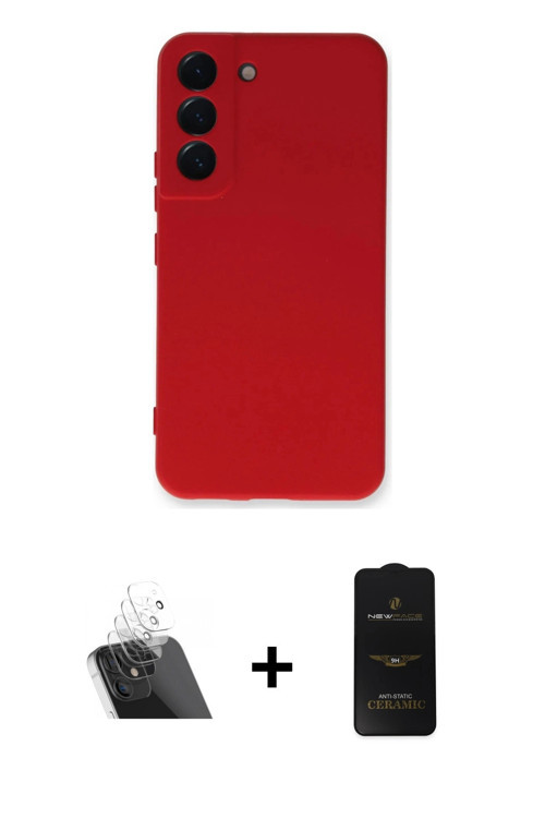 ieg™ Galaxy S23 Plus Kılıf Ahenk Serisi - Siyah 6D Antistatik Mat Seramik Hayalet Nano Ekran Koruyuc