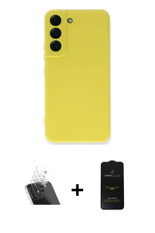 ieg™ Galaxy S23 Plus Kılıf Ahenk Serisi - Siyah 6D Antistatik Mat Seramik Hayalet Nano Ekran Koruyuc