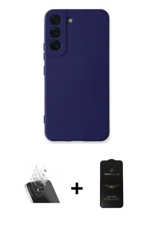 ieg™ Galaxy S23 Plus Kılıf Ahenk Serisi - Siyah 6D Antistatik Mat Seramik Hayalet Nano Ekran Koruyuc