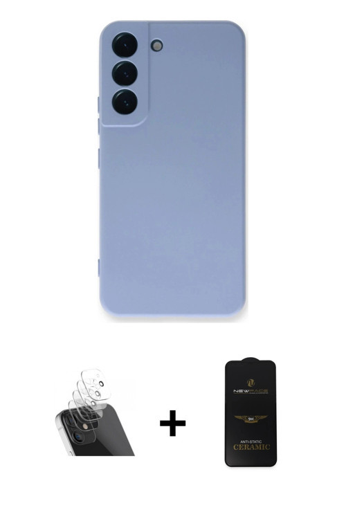 ieg™ Galaxy S23 Plus Kılıf Ahenk Serisi - Siyah 6D Antistatik Mat Seramik Hayalet Nano Ekran Koruyuc