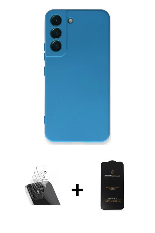 ieg™ Galaxy S23 Plus Kılıf Ahenk Serisi - Siyah 6D Antistatik Mat Seramik Hayalet Nano Ekran Koruyuc