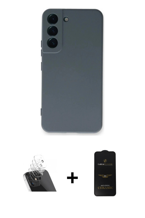 ieg™ Galaxy S23 Plus Kılıf Ahenk Serisi - Siyah 6D Antistatik Mat Seramik Hayalet Nano Ekran Koruyuc