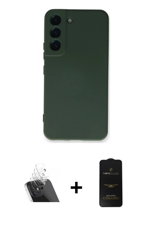 ieg™ Galaxy S23 Plus Kılıf Ahenk Serisi - Siyah 6D Antistatik Mat Seramik Hayalet Nano Ekran Koruyuc