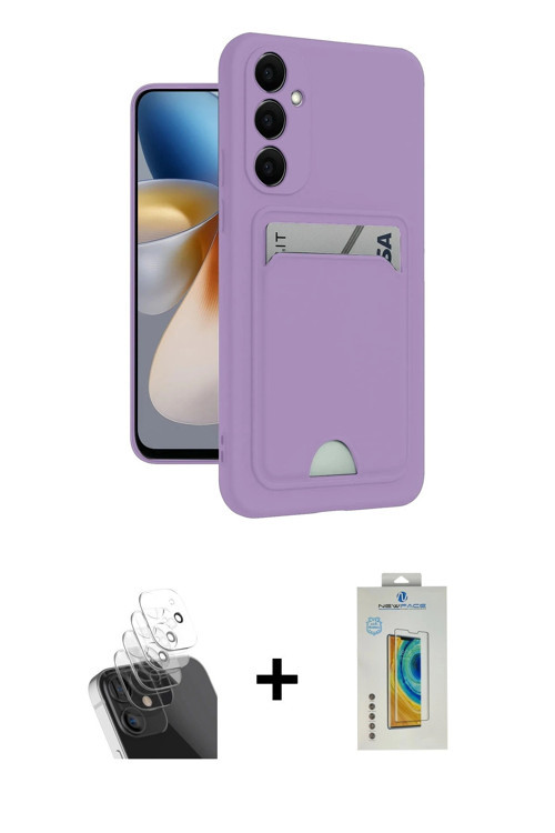 ieg™ Galaxy S24 Plus Kılıf Vadi Çizgi Prime - Siyah Polymer Nano Ekran Koruyucu + Şeffaf Kamera Lens