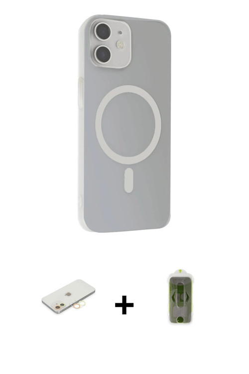 ieg™ iPhone 11 Kılıf Çekirdek Modern Prime - Siyah Joko Magic 5D Hayalet Cam + Sarı Renkli Kamera Le
