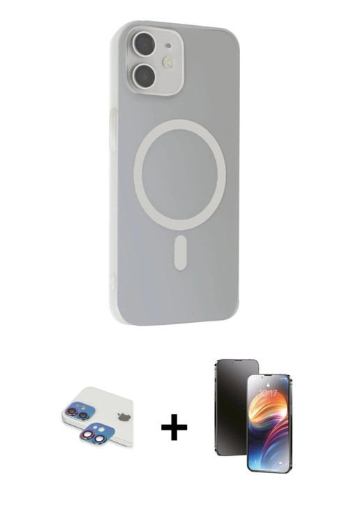 ieg™ iPhone 11 Kılıf Çekirdek Modern Prime - Siyah 3D Antistatik Mat Seramik Nano Ekran Koruyucu + G