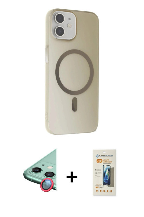 ieg™ iPhone 11 Kılıf Çekirdek Modern Prime - Siyah 6D Mat Seramik Hayalet Nano Ekran Koruyucu + Kırm
