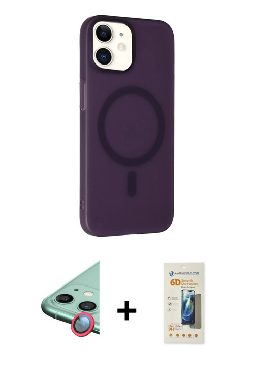 ieg™ iPhone 11 Kılıf Çekirdek Modern Prime - Siyah 6D Mat Seramik Hayalet Nano Ekran Koruyucu + Kırm