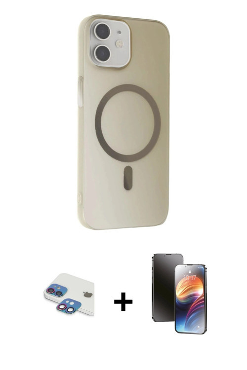 ieg™ iPhone 11 Kılıf Çekirdek Modern Prime - Siyah 3D Antistatik Mat Seramik Nano Ekran Koruyucu + G